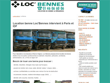 Tablet Screenshot of loc-bennes.com